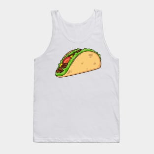 Taco cartoon illustration Tank Top